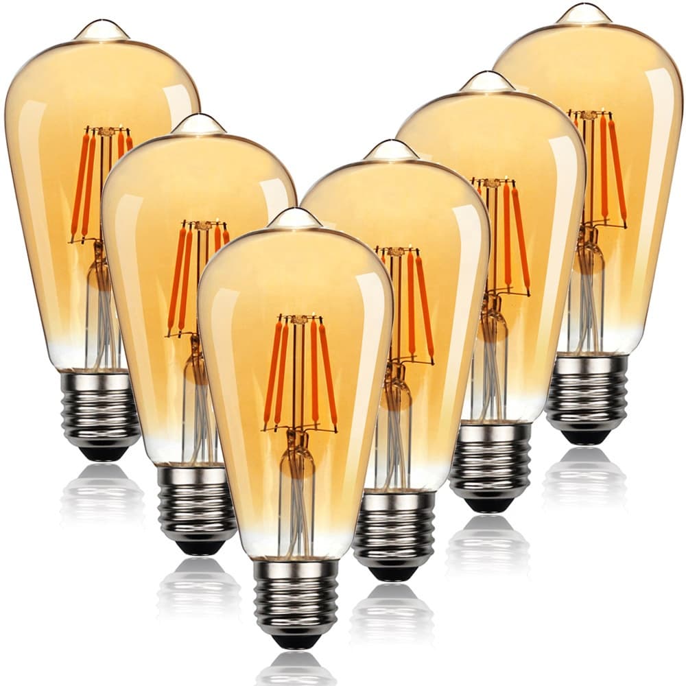 Lâmpada Filamento Led 4w Quente ST64 Bivolt 110V - 220V - E27