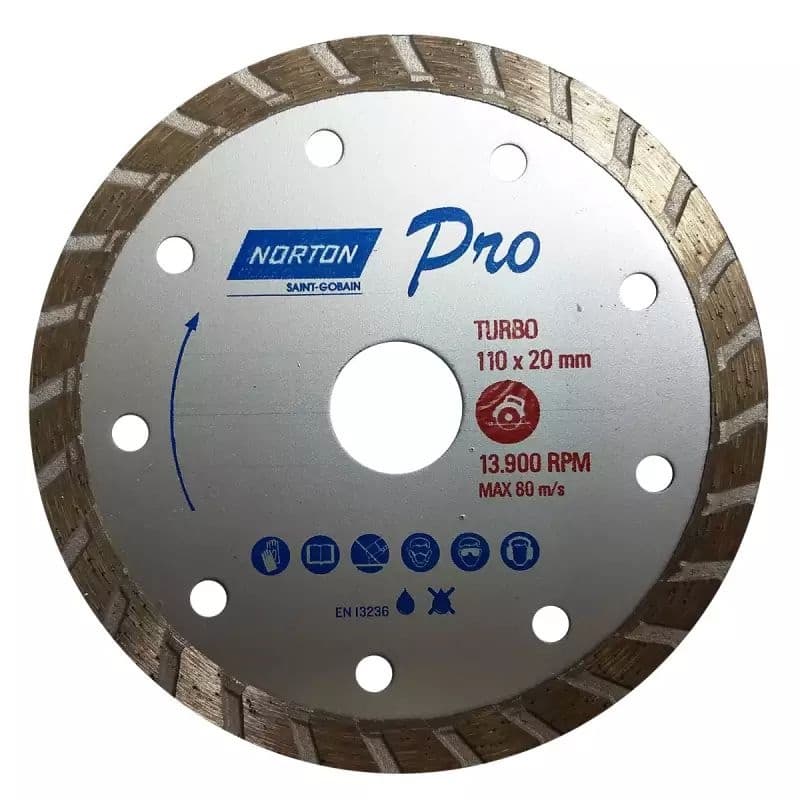 Disco Diamantado Turbo  110mm Norton