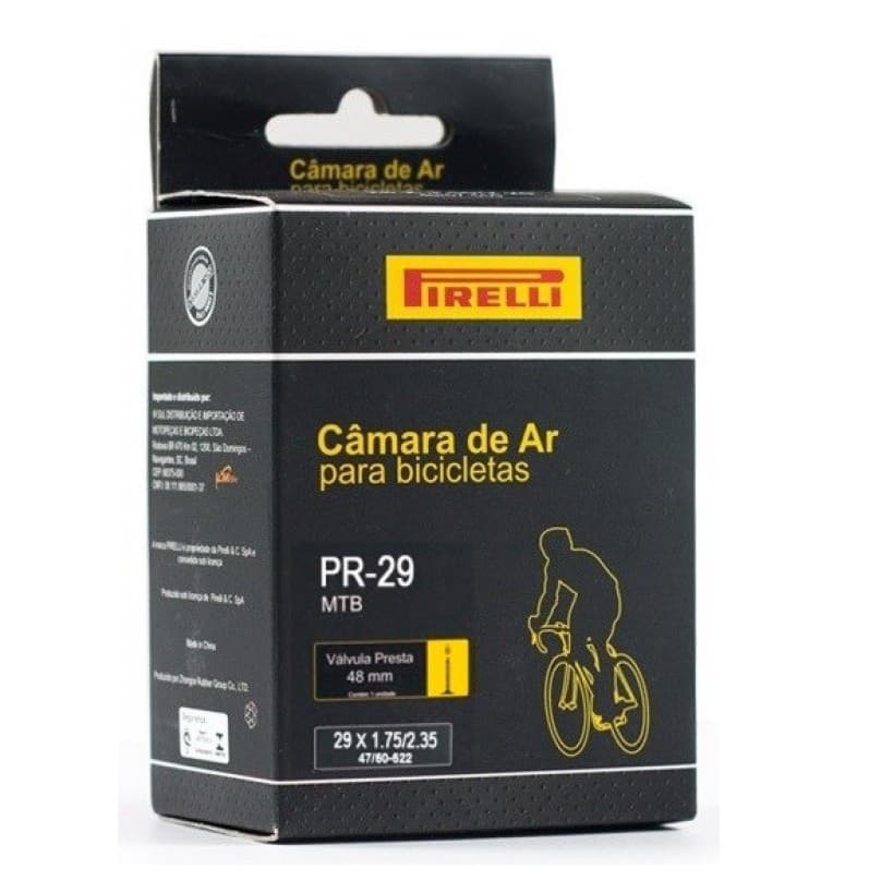 Câmara Ar Pirelli Bike Mtb Aro 29 Presta Bico Fino 48mm