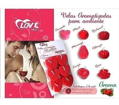 Kit 30 Velas Aromáticas Coração Casamento Aniversário Shop