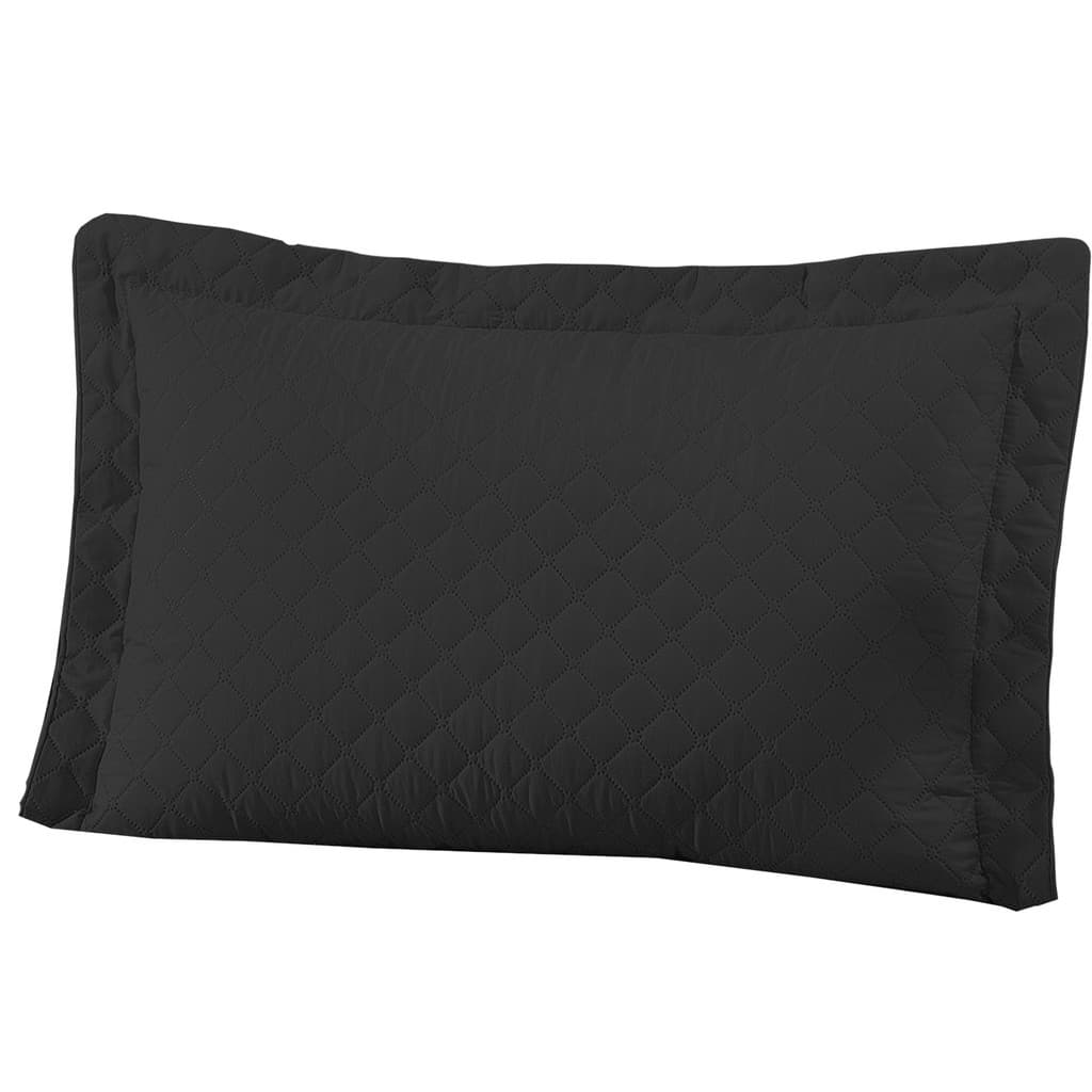 MEGA PROMOÇÃO PAR DE PORTA TRAVESSEIRO MATELADO PRETO 70X50