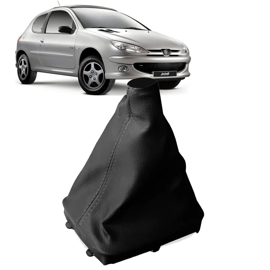 Coifa De Cambio Preto Peugeot 206 Sw 207 2001 Á 2005 2006 2007 2008