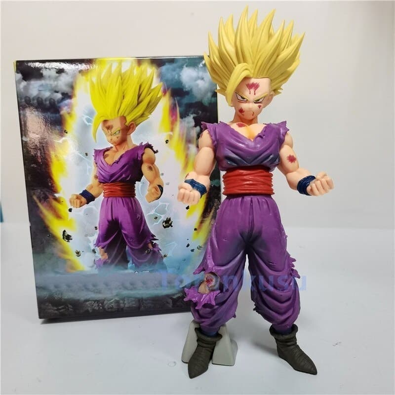 Boneco Classico Gohan 20cm Da Luta Contra O Cell Dragon Ball
