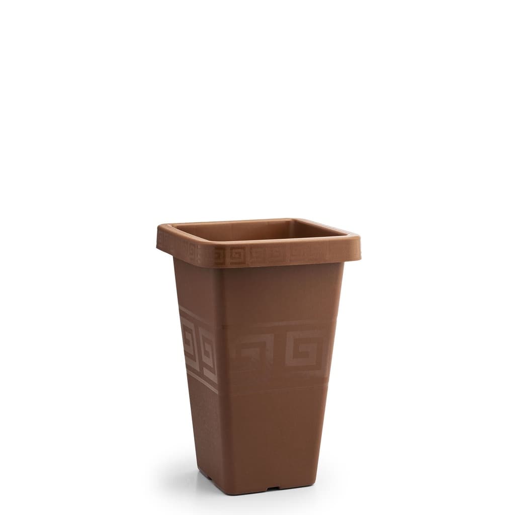 Kit 8 Vasos De Coluna Quadrado Terracota 13 Litros Grego
