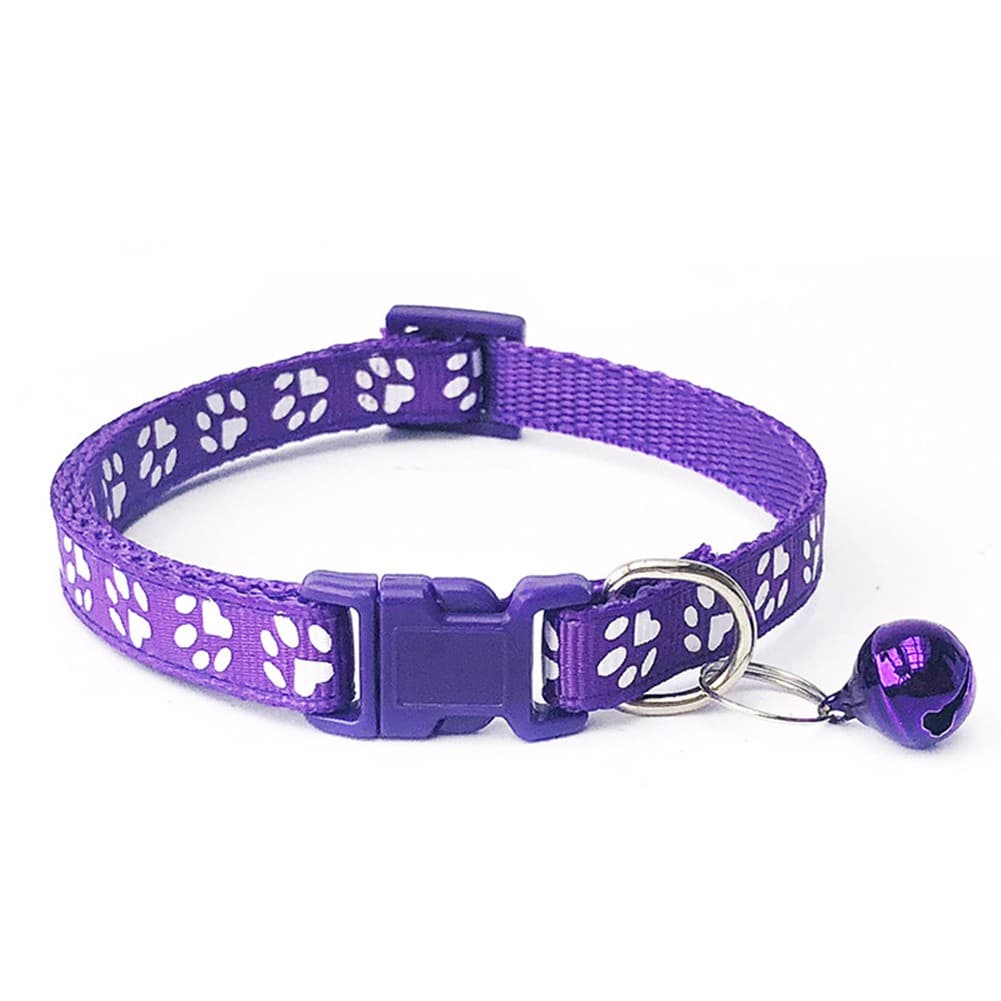 Kit Coleira Para Cachorros Pequenos E Gatos Ajustável C/ Guizo