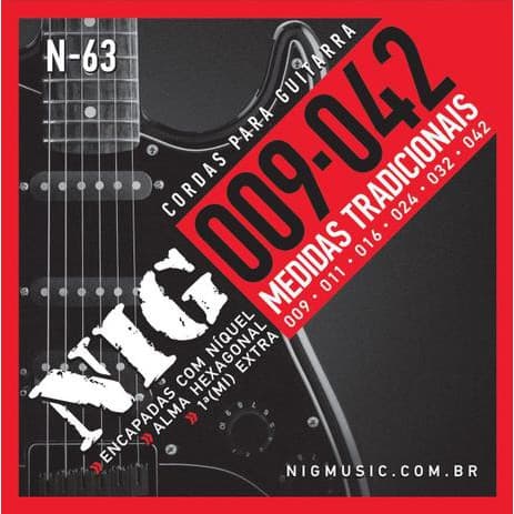 Encordoamento Guitarra Nig 09 042 N63 Níquel.