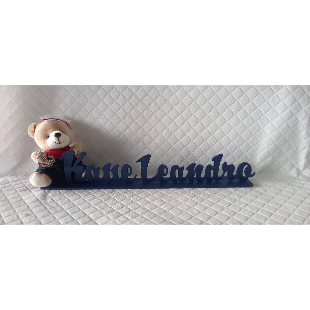 nome decorativo urso marinheiro azul marinho