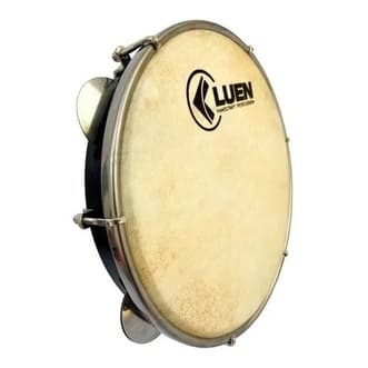 Pandeiro Luen 10" Pele Cabra Inox ABS - 40067