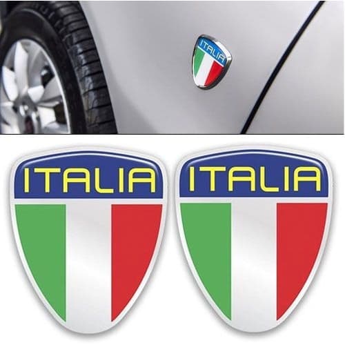 Emblema Escudo Italia Punto Fiat - Kit Com 2 + Brinde
