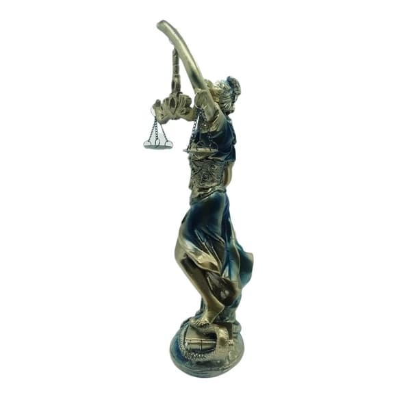Enfeite Estátua Themis Deusa Da Justiça 22cm