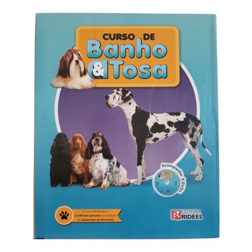 Livro Curso De Banho Tosa (livro + 3 Dvds + Certificado) Novo