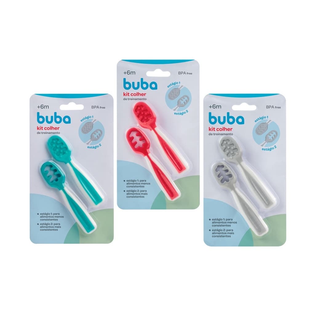 Colher de treinamento para bebe introdução alimentar papinha Buba