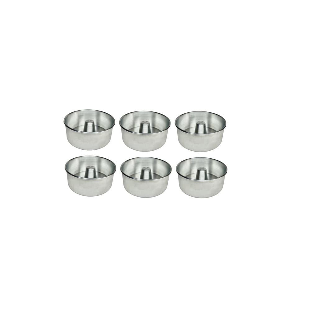 Forma para mini Bolo Nº10 kit com 6 forma com buraco no meio Torta Suíça suica Mini Pudim bolo suíço
