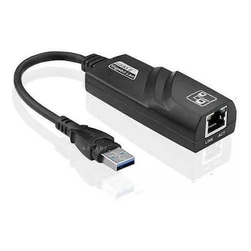 ADAPTADOR USB 3.0 RJ45 ETHERNET GIGABIT REDE 1000 MBPS TOP