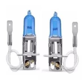 01 Par Super Branca H3 Par Lâmpada Farol Neblina Milha Gol G2 G3 G4