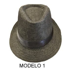 Chapéu Estilo Malandro Panama Fedora Tecido Festa Evento 60054