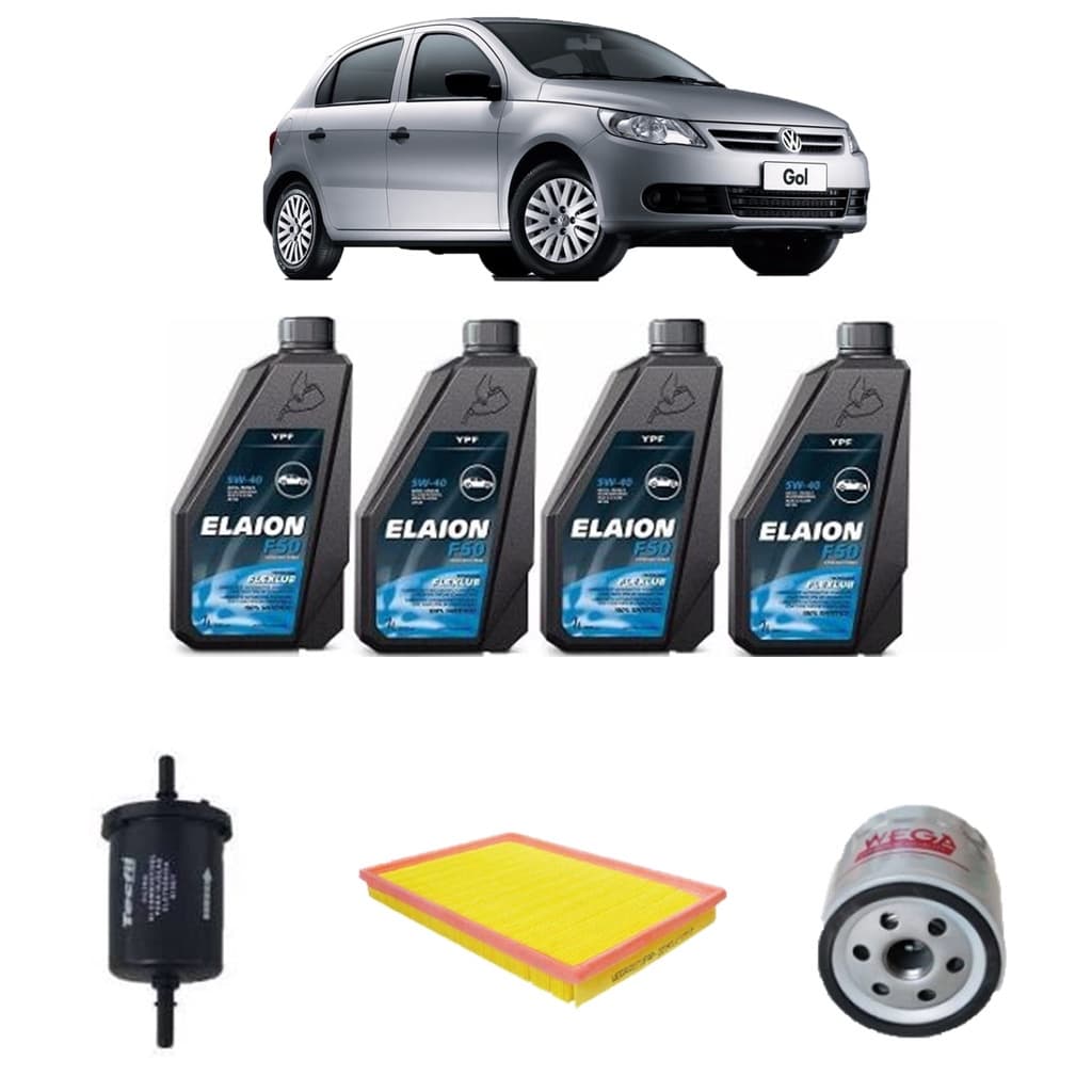 Troca De Oleo Gol Voyage 1.0  Oleo Elaion 5w40 Sintético