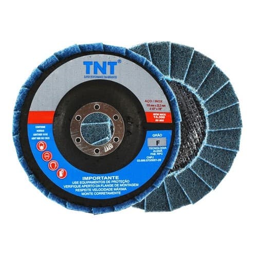 Disco Flap De Manta Abrasiva 115mm Fina Bear Tex p/ lixadeiras e esmerilhadeiras