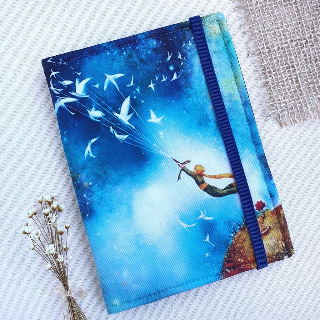 Capa Livro Kindle em tecido Pequeno Príncipe