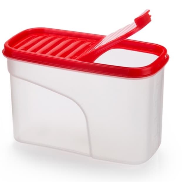 Porta Sabão Em Pó OU Pote Para Mantimentos E Cereais Pote Plástico Resistente Suporta 1,2 Litros Lavanderia Cozinha Utilidades De Casa Sabao Em Po