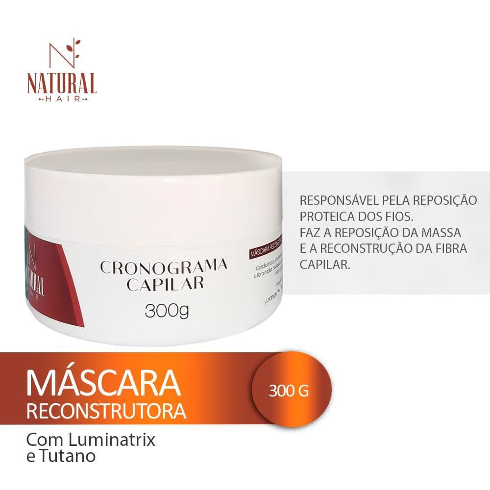 Máscara Capilar Profissional de Reconstrução capilar Cronograma capilar Natural Hair 300gr
