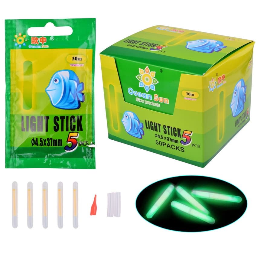 5/25/50Pcs Pesca Vara De Luz Fluorescente Lightstick Flutuador Noite Vara Luz Escuro Vara Brilho Útil Lotes De Pesca