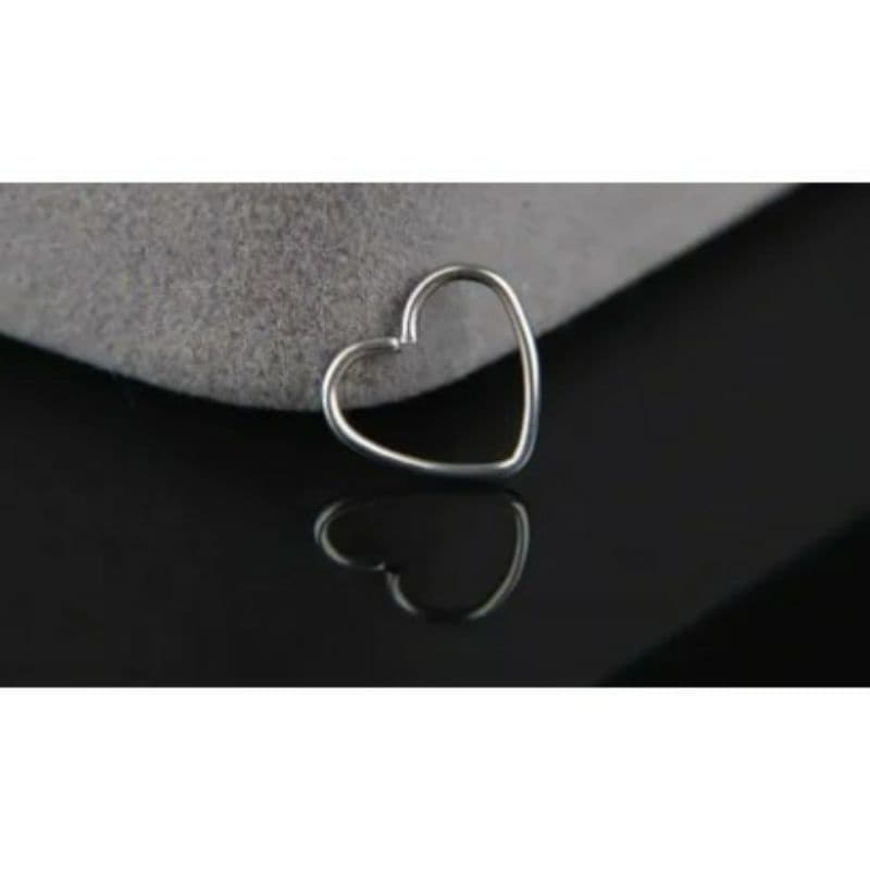 Piercing coração orelha cartilagem helix daith em aço cirúrgico