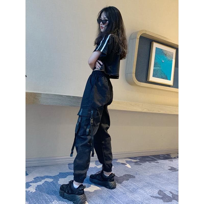 (Liu) Arara Feminino Soltos Vers O Coreana De Cal Como Com Trave De Nove Pontos, Hip-Hop, Moda Esportivo, Cal A Casual