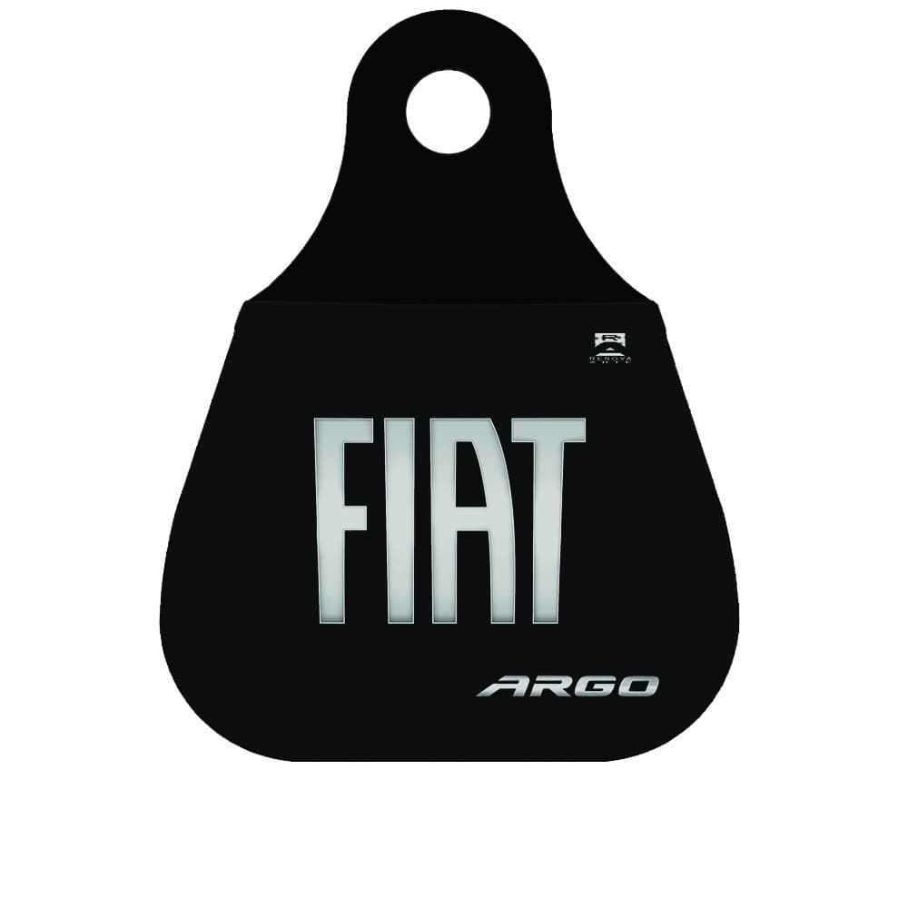 Lixinho lixeira lixo para cambio de carro Logo Prata Fiat Argo