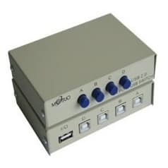 Seletor Usb 2.0 4 Micros Ligados Impressora  Fax Ou Scanner