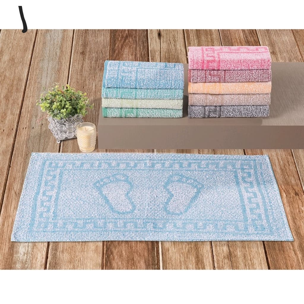 Kit Com 05 Pisos Banheiro Tapete Pezinho 43cm x 65cm  100%  Algodão Laune Haus  CONFORT