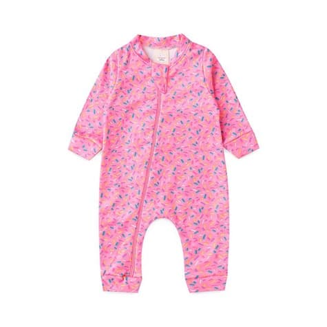 Macacão Bebê Soft Confete Rosa