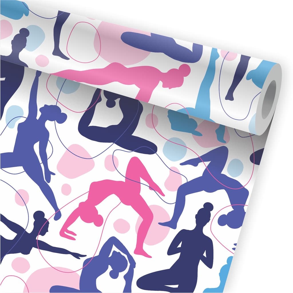 Papel De Parede Yoga Alongamento Exercícios Spa Pilates A732