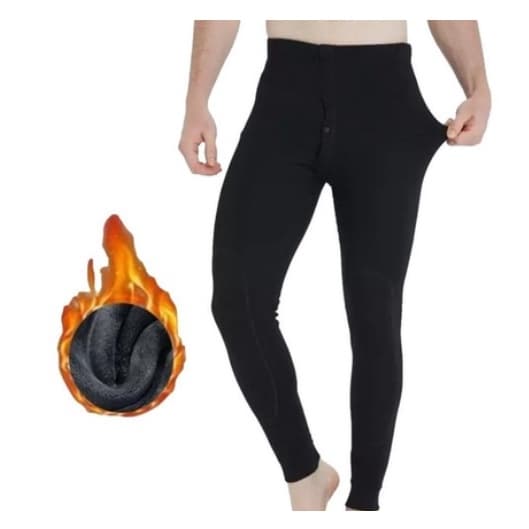 Calça térmica Masculina Segunda pele Adulto Outono Inverno.