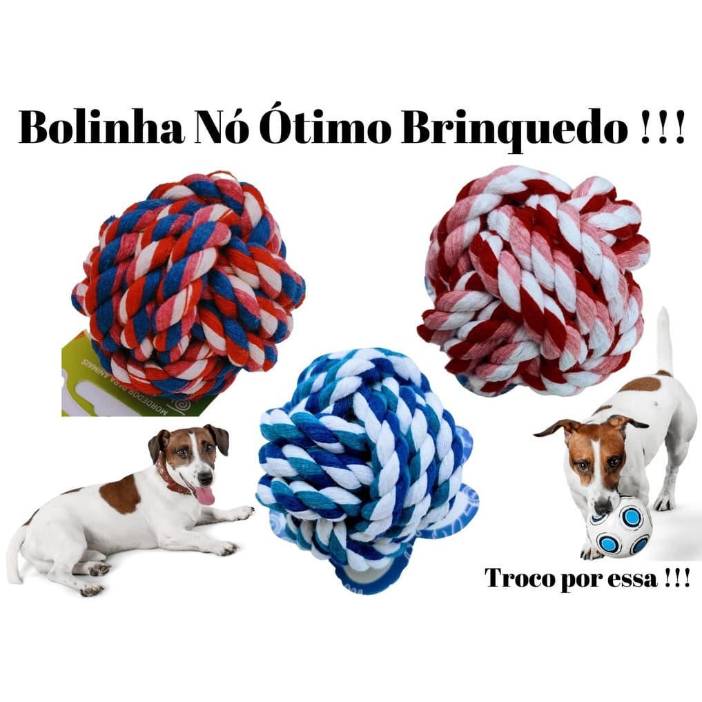 Bolinha mordedor para filhotes PET acessorio pra brincar, Brinquedos pra filhote, cachorros, Bola de cordão, cães, Pet