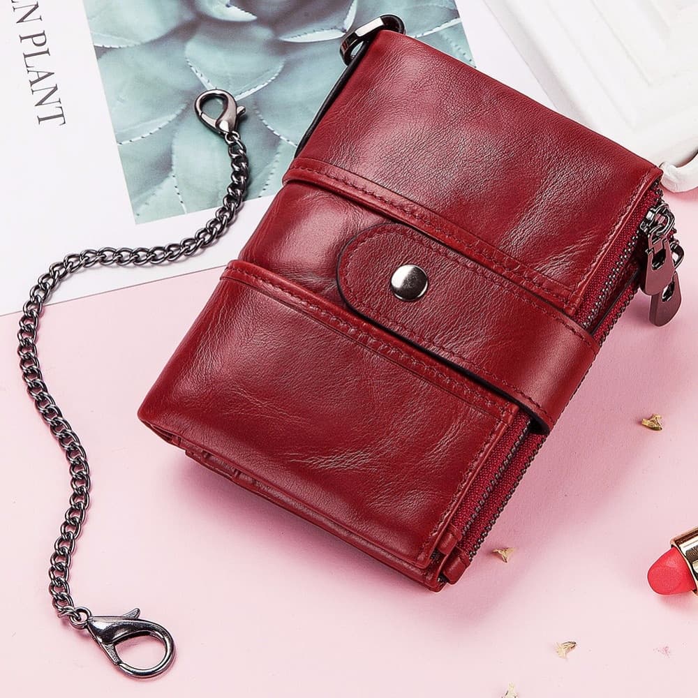 Couro Genuíno Das Mulheres Carteira Feminina Curto Carteiras Coin Bolsas Moda Dinheiro Beg Walet Para As Designer De Luxo ID Titular Do Cartão Dompet wanita kulit