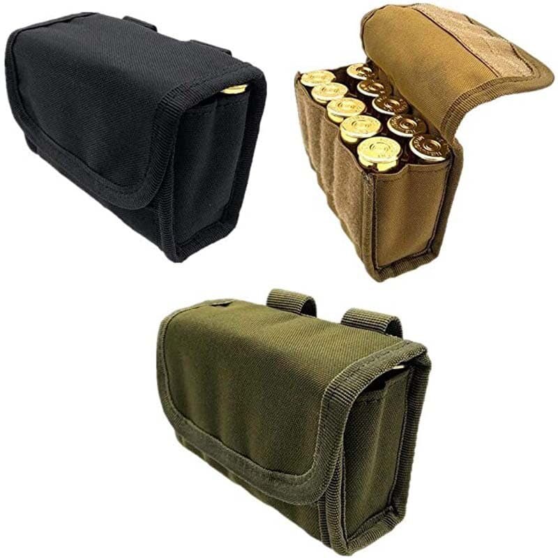 Pochete Porta Munição 10 Cartuchos Calibre 12 Modular Molle