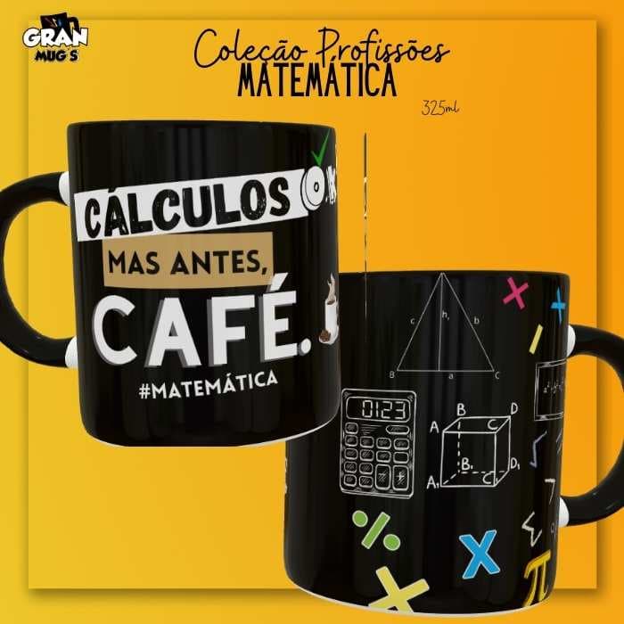 Caneca Matemática - Canecas Profissões - 325 ML - Porcelana | Colorida - Personalizada