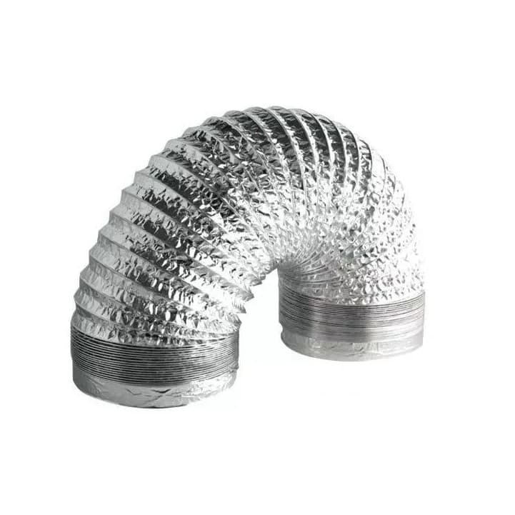 Kit 3 Metros Duto Flexível De Alumínio 100mm, 125mm, 150mm Para Cultivo Indoor Grow Gardenleds