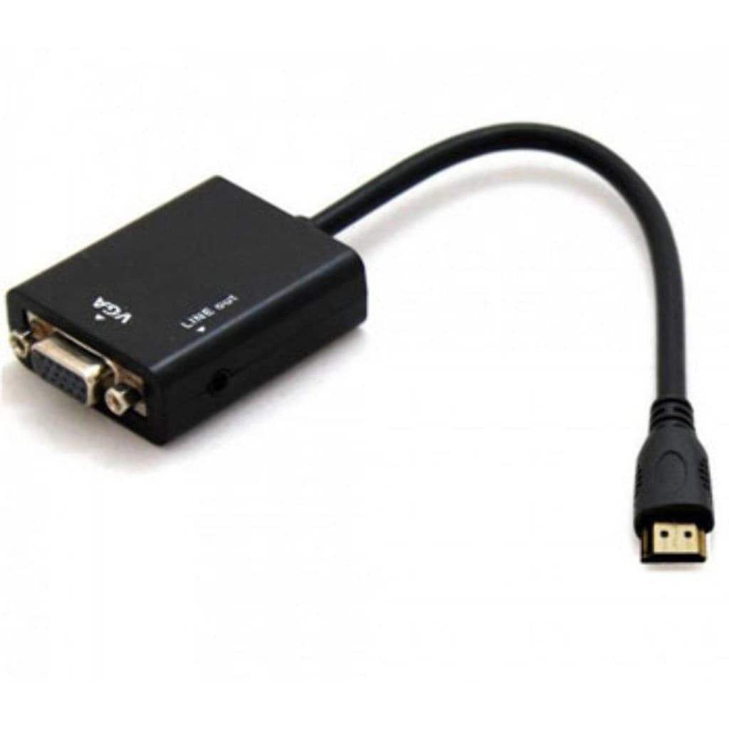 Conversor Adaptador De Vídeo Hdmi Para Vga Com Áudio P2