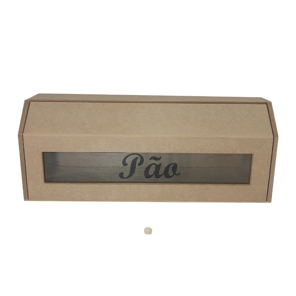 Porta Pão 37,5x15x15,5 Mdf Madeira