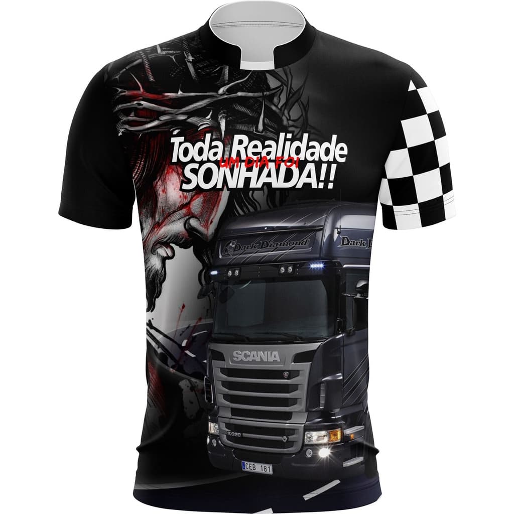 Camisa Camiseta Grupo Caminhoneiro Toda Realidade Um Dia Foi Sonhada