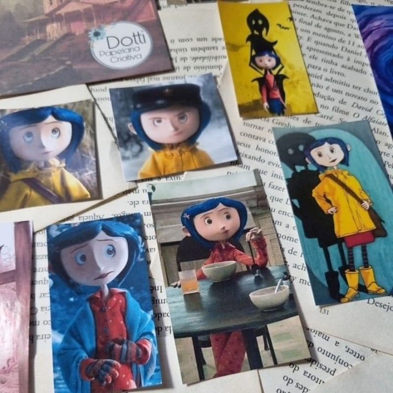 Adesivos do Filme Coraline para Scrapbook, Journal, Cadernos