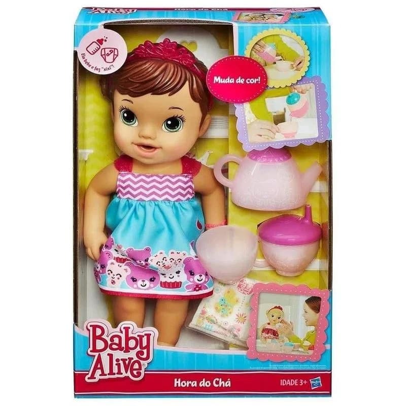 Boneca Baby Alive Hora do Chá Morena - Hasbro