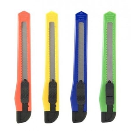 Estilete Pequeno de Bolso 9MM para pequenos trabalhos Cores Diversas