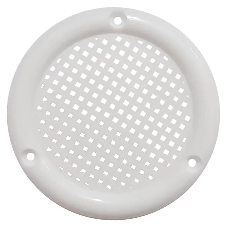 Respiro De Porta Armario Moveis Branco 75 Mm - 5 Unidades