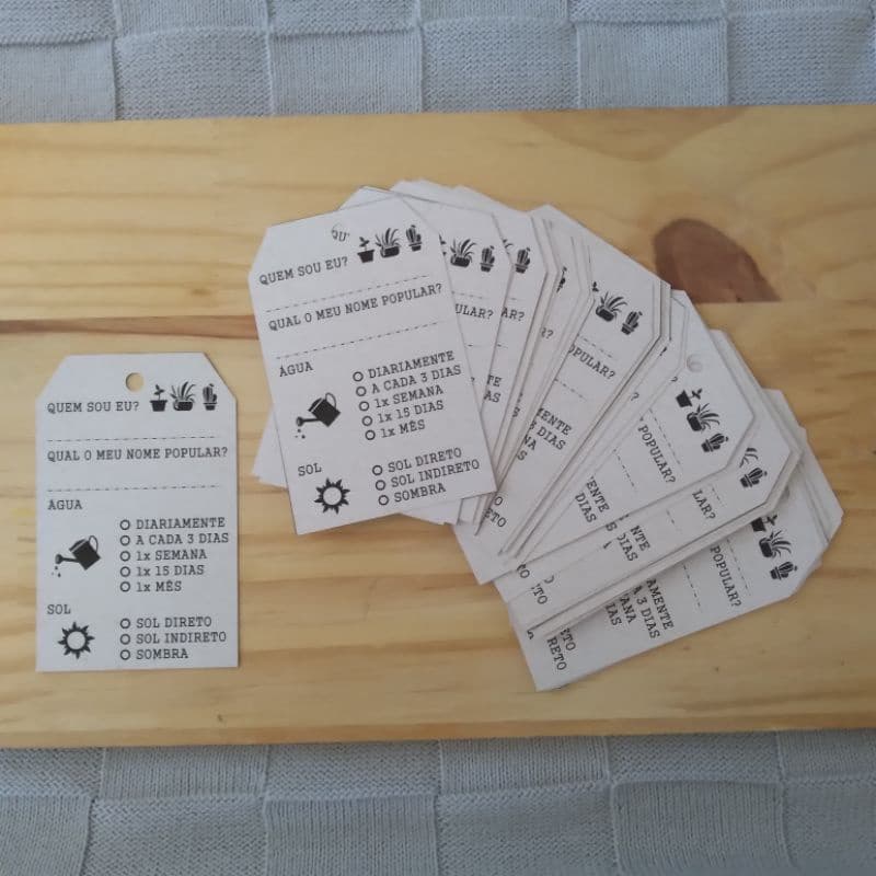 40 Tags para Cuidados com Plantas