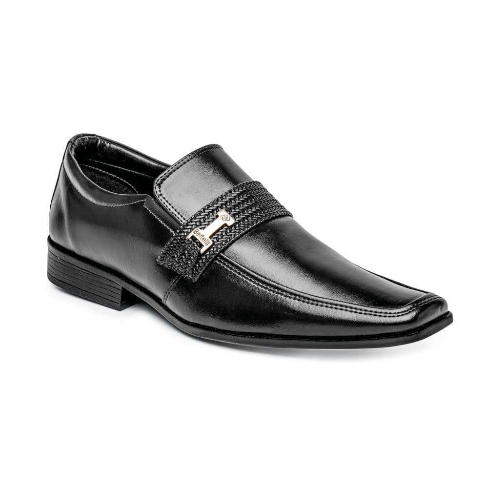 Sapato Social Bertelli Liso com Fivela 70132 - Preto