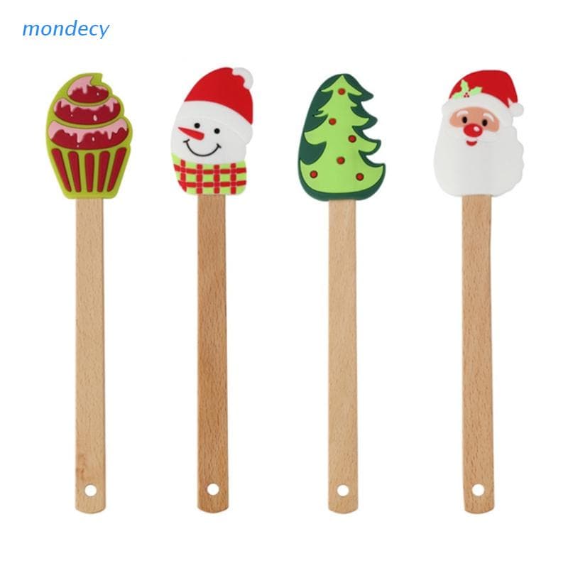 Espátula Silicone Alça Ergonômica Para Papai Noel