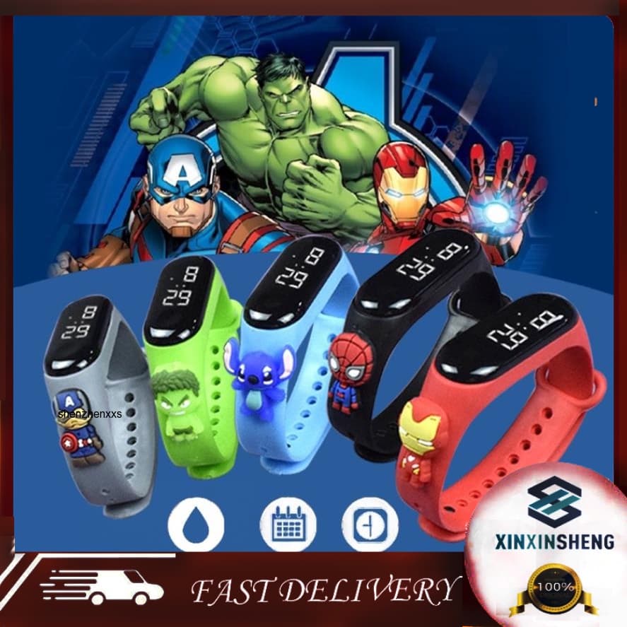 M3 UI Relógio Eletrônico Infantil À Prova D'água Led Cartoon Pulseira pikachu Esportes digital Unissex